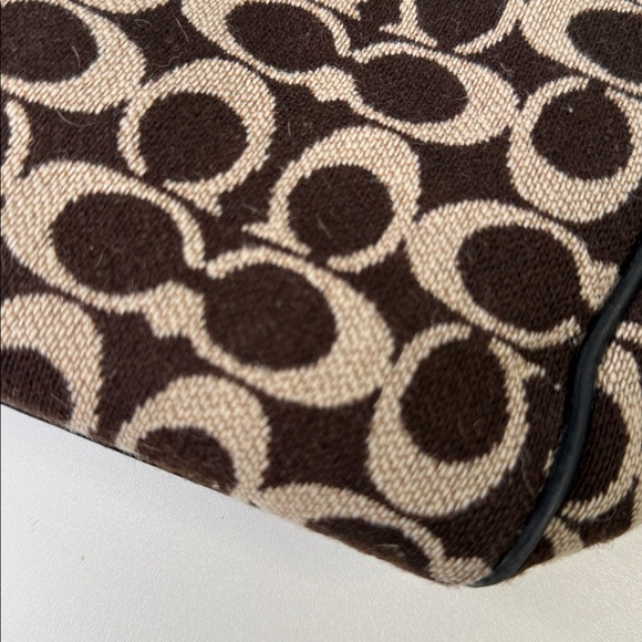 Coach vintage Signature Wool Tote E0J-8131 rare handbag purse top handle logo - Picture 14 of 14